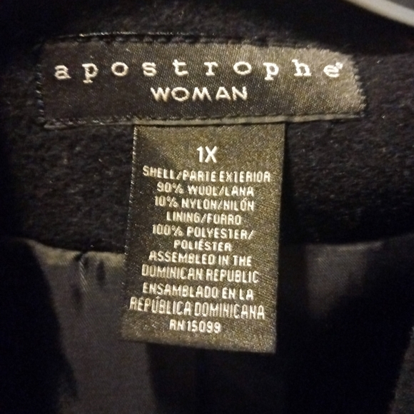 Apostrophe Peacoat / Double Breasted Woman's 1 X - Picture 2 of 5